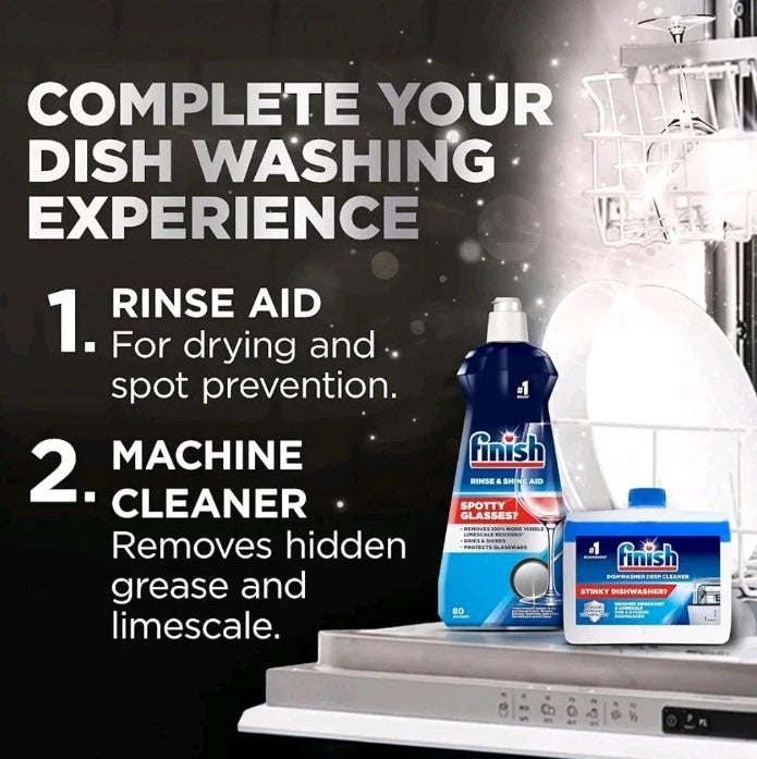 Finish Dishwasher Tablet Ultimate Infinity Shine 80 Tablets Clean & Shine Lemon