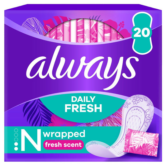 Always Dailies Singles Normal Panty Liners x 20