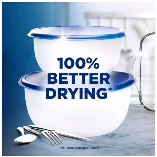 Finish Dishwasher Rinse Aid Shine Lemon 400ml Drier Glasses Spot Prevention