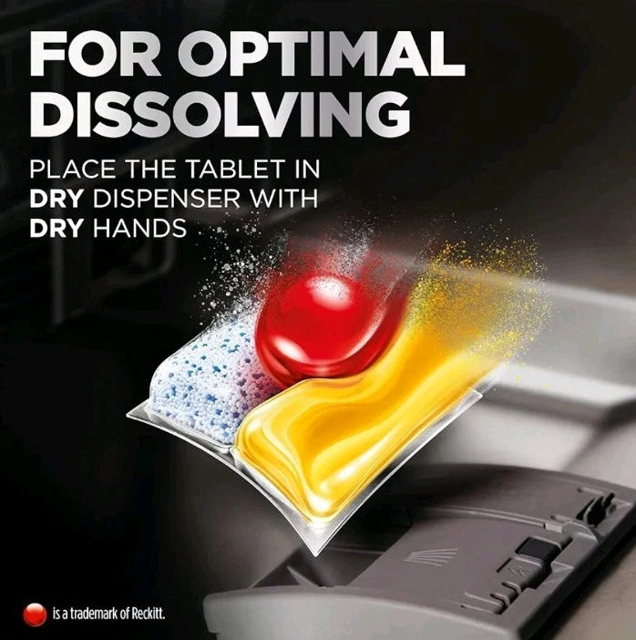 Finish Dishwasher Tablet Ultimate Infinity Shine 80 Tablets Clean & Shine Lemon