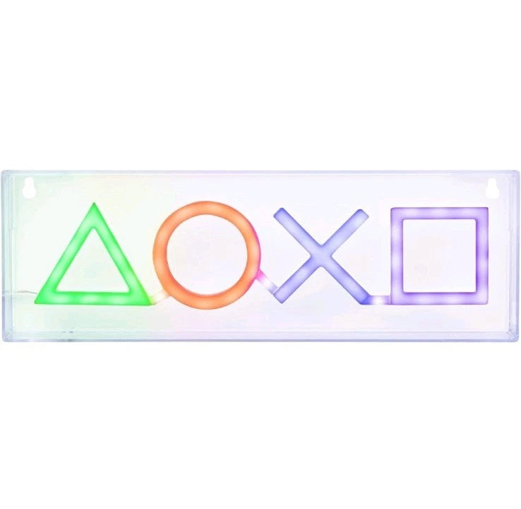 PlayStation Icons LED Neon Light Officially Licensed Free Stand Wall Mount